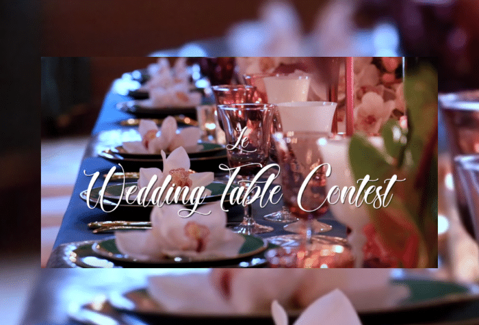 Wedding table contest-Confédération et Francéclat